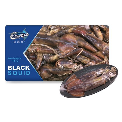 Замрзнуте целе црне лигње